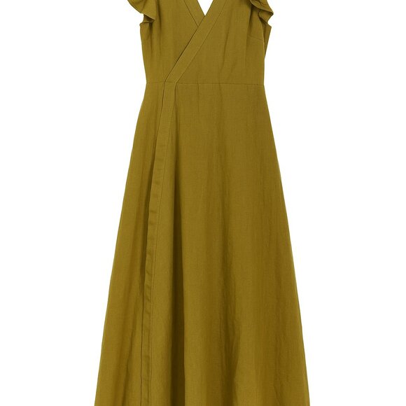 Madewell Dresses & Skirts - madewell wrap dress - golden/ mustard /yellow